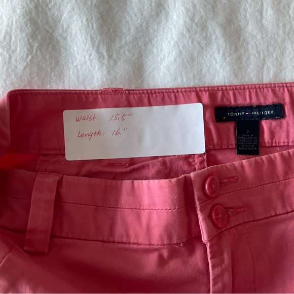 TOMMY HILFIGER pink cotton mini skirt with pockets - Picture 3 of 4